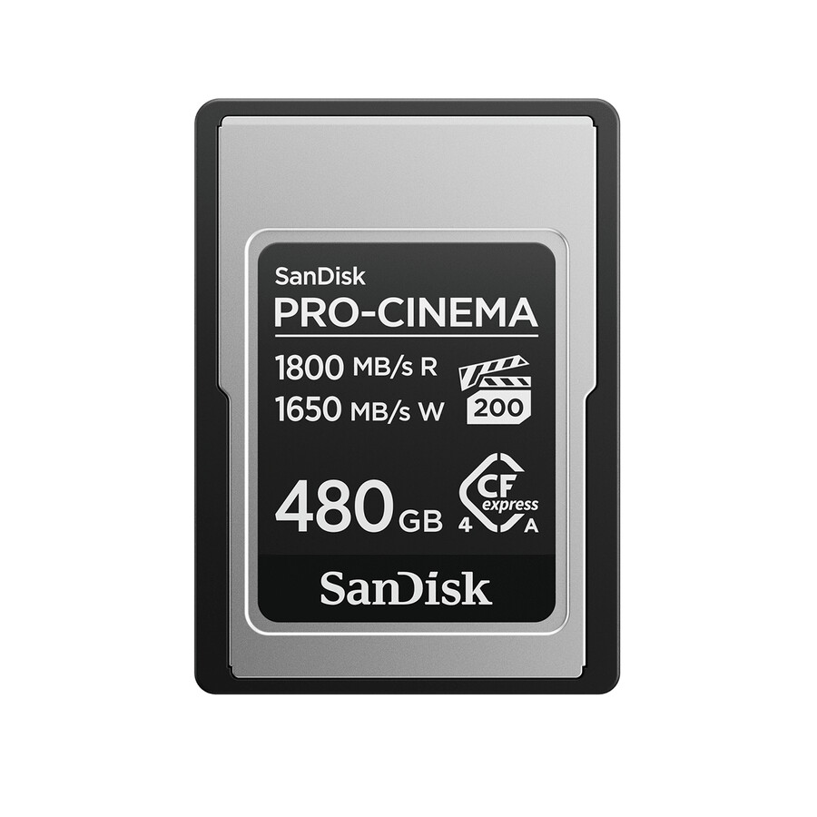 tarjeta sandisk pro-cinema cfexpress tipo a de 480 gb sandisk