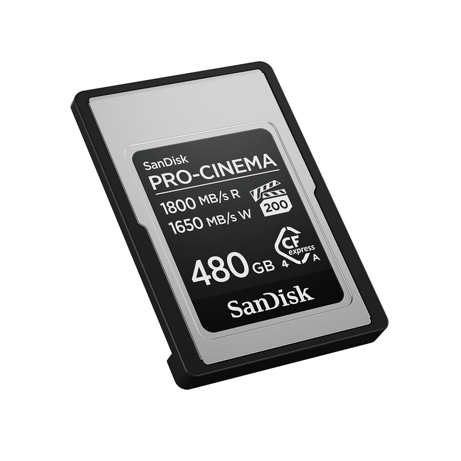 tarjeta sandisk pro-cinema cfexpress tipo a de 480 gb sandisk
