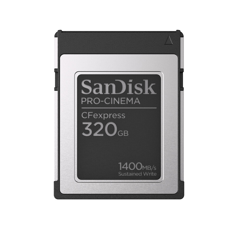 tarjeta de memoria sandisk pro-cinema cfexpress tipo b de 320 gb sandisk