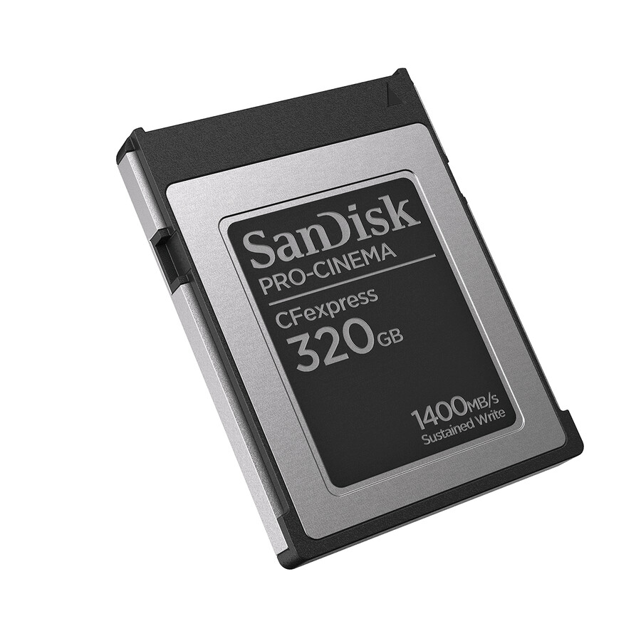 tarjeta de memoria sandisk pro-cinema cfexpress tipo b de 320 gb sandisk