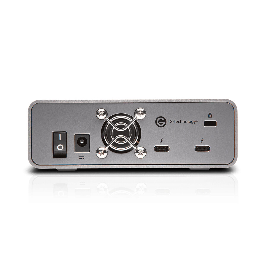 ssd g-drive pro de 384 tb en gris espacial sandisk