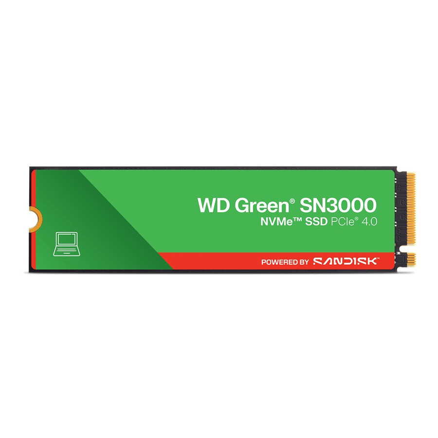 ssd nvme wd green sn3000 de 500 gb sandisk