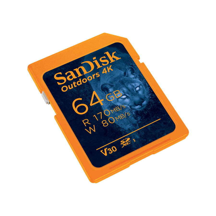 tarjeta sd uhs-i 4k sandisk outdoors de 128 gb color naranja sandisk