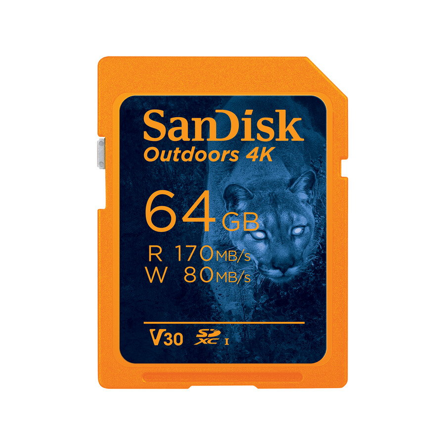 tarjeta sd uhs-i 4k sandisk outdoors de 256 gb color naranja sandisk