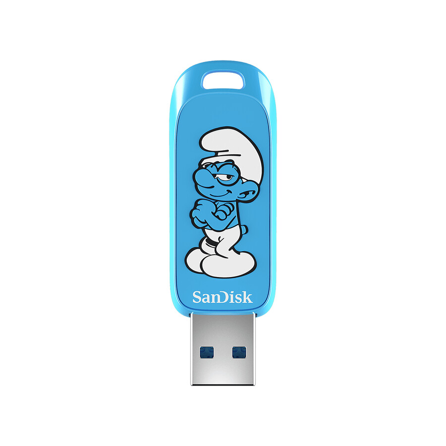 memoria usb sandisk smurfs de 128 gb sandisk