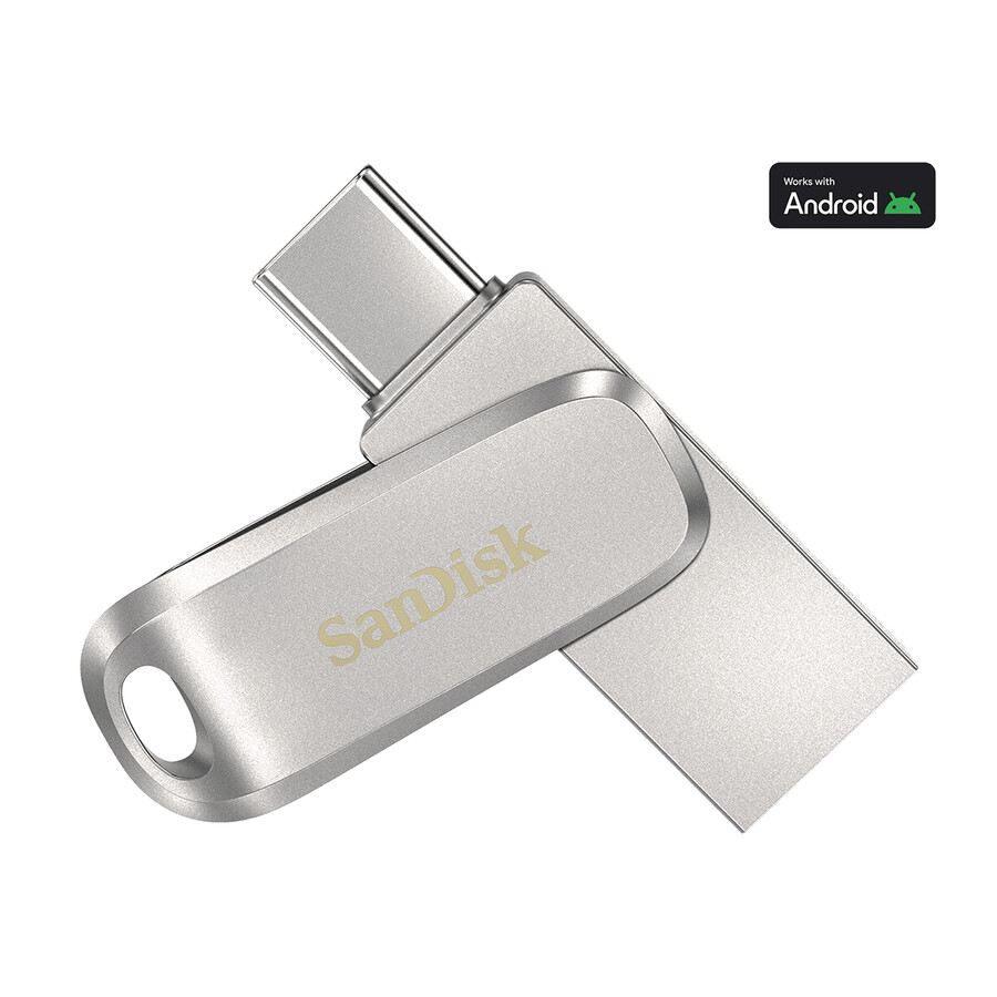 unidad flash usb tipo-c sandisk ultra dual drive luxe de 128 gb gold sandisk