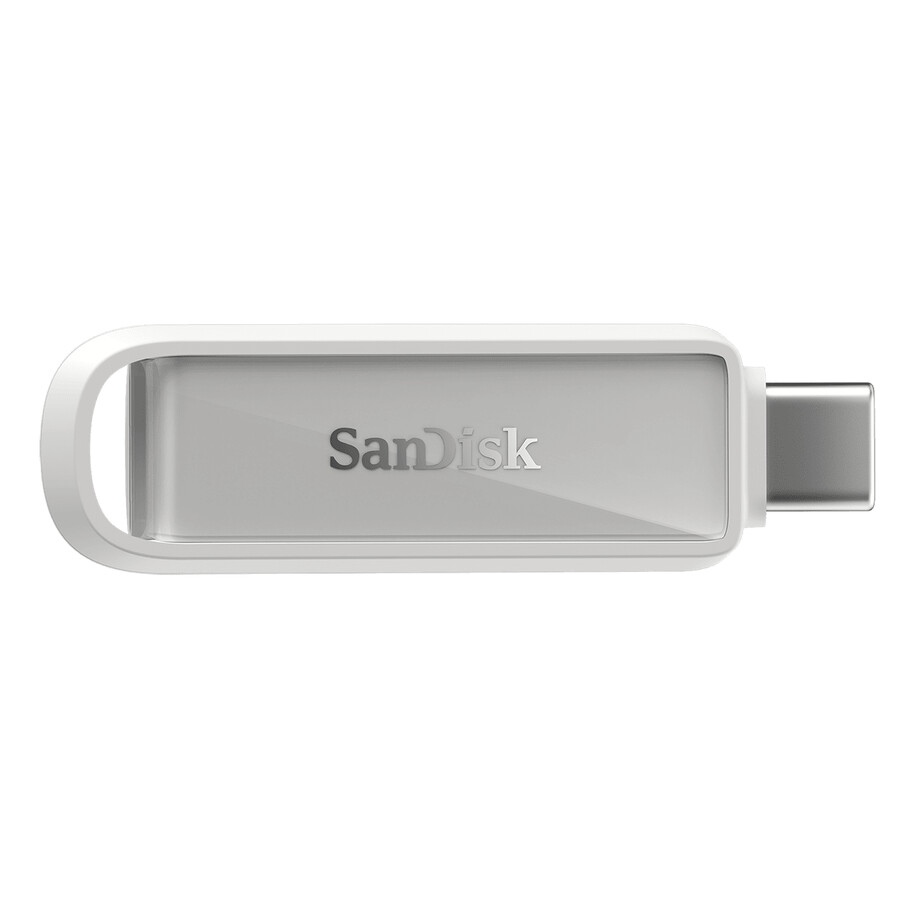 unidad de almacenamiento portátil sandisk de 64 gb en blanco ártico con usb-c sandisk