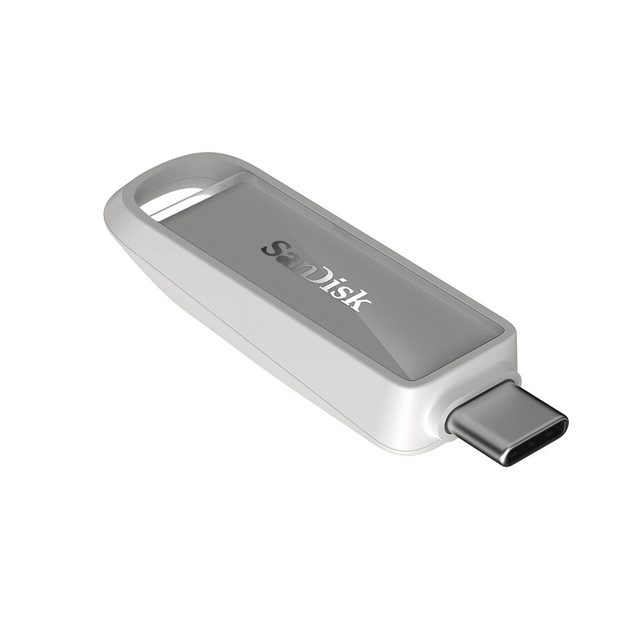 unidad de almacenamiento portátil sandisk de 64 gb en blanco ártico con usb-c sandisk